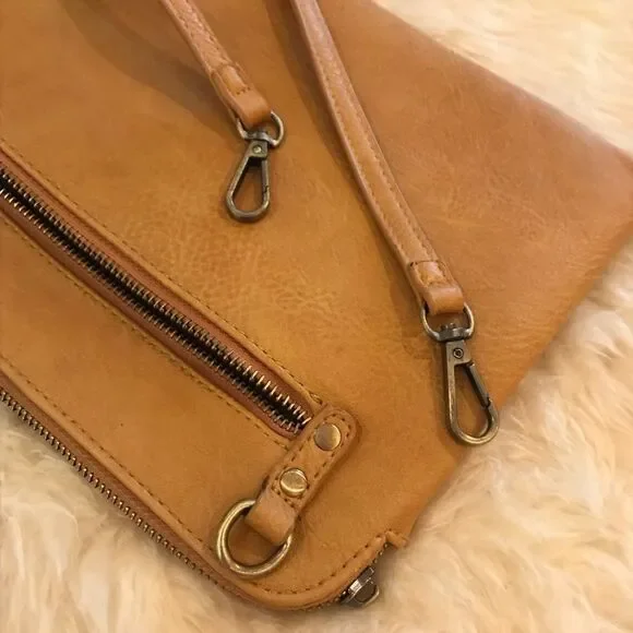 Antik Kraft Mustard Studded Crossbody Purse - Picture 6 of 7